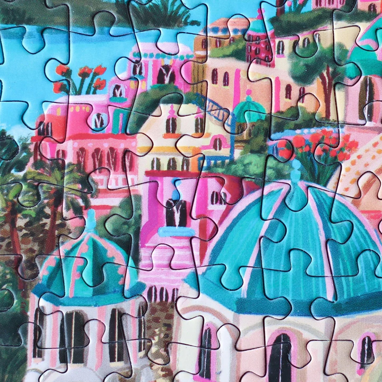 Mini puzzle piecely millie putland Santorini sun