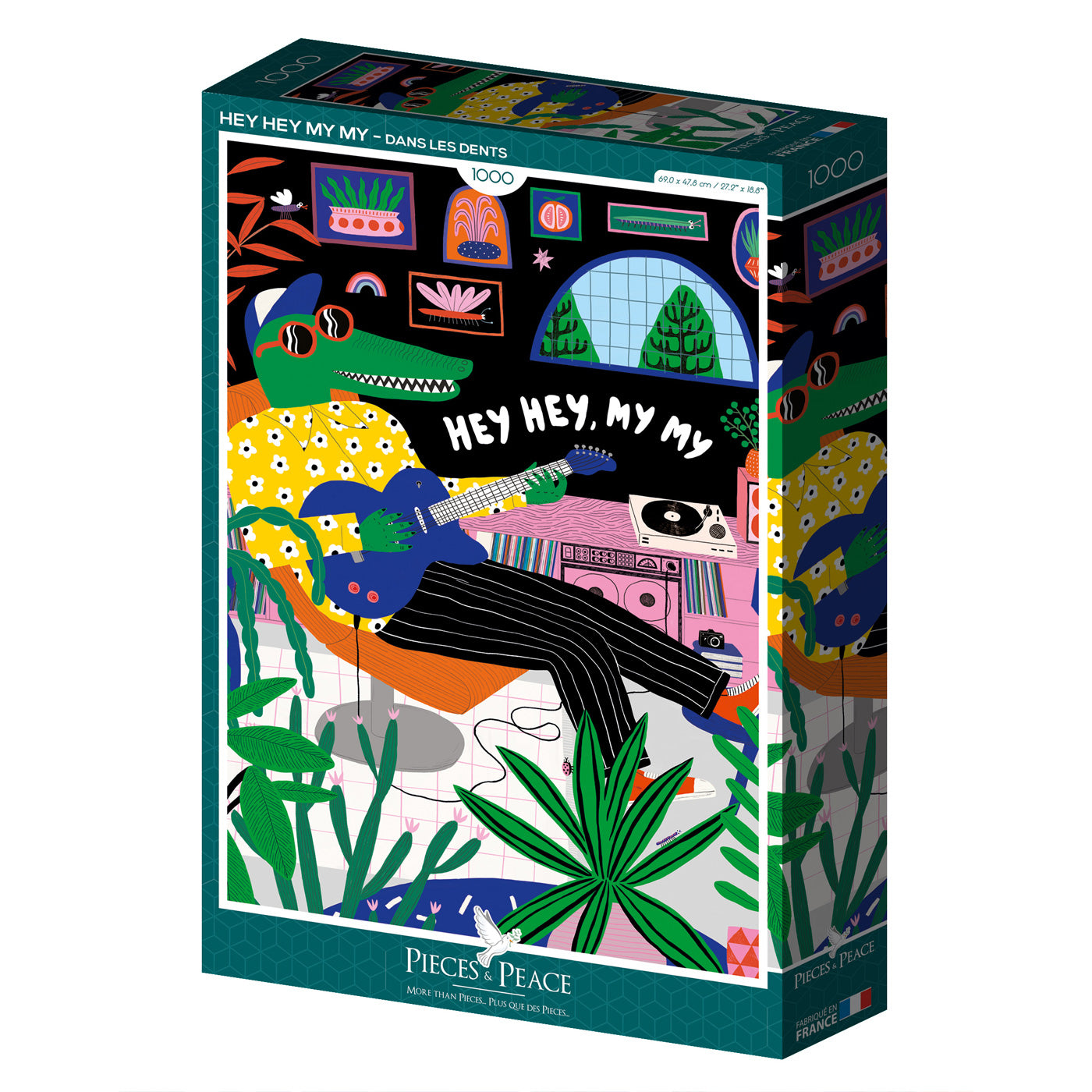 Puzzle Hey hey, my my Pieces & Peace dans tes dents