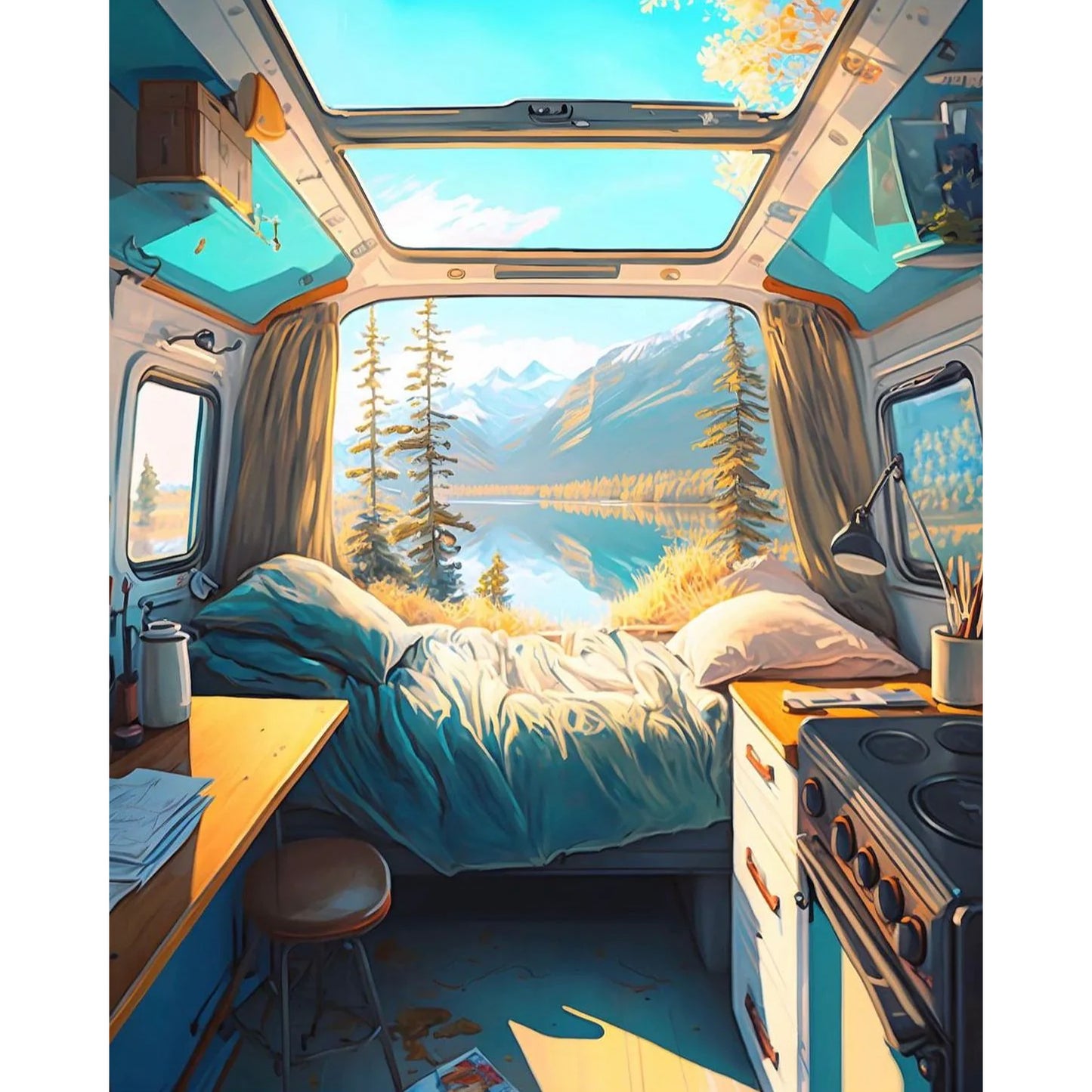 Puzzle Van life Piece&Love radstream