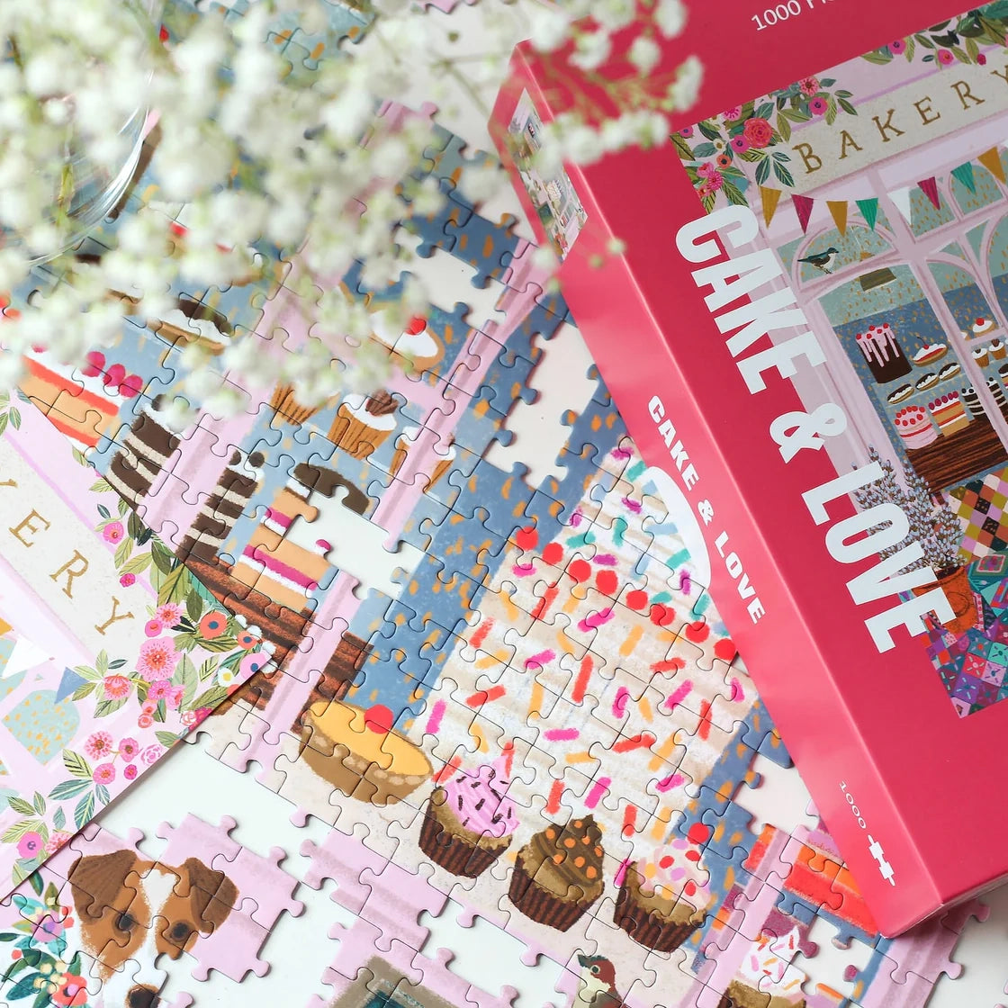 puzzle cake and love piecely 1000 pièces food
