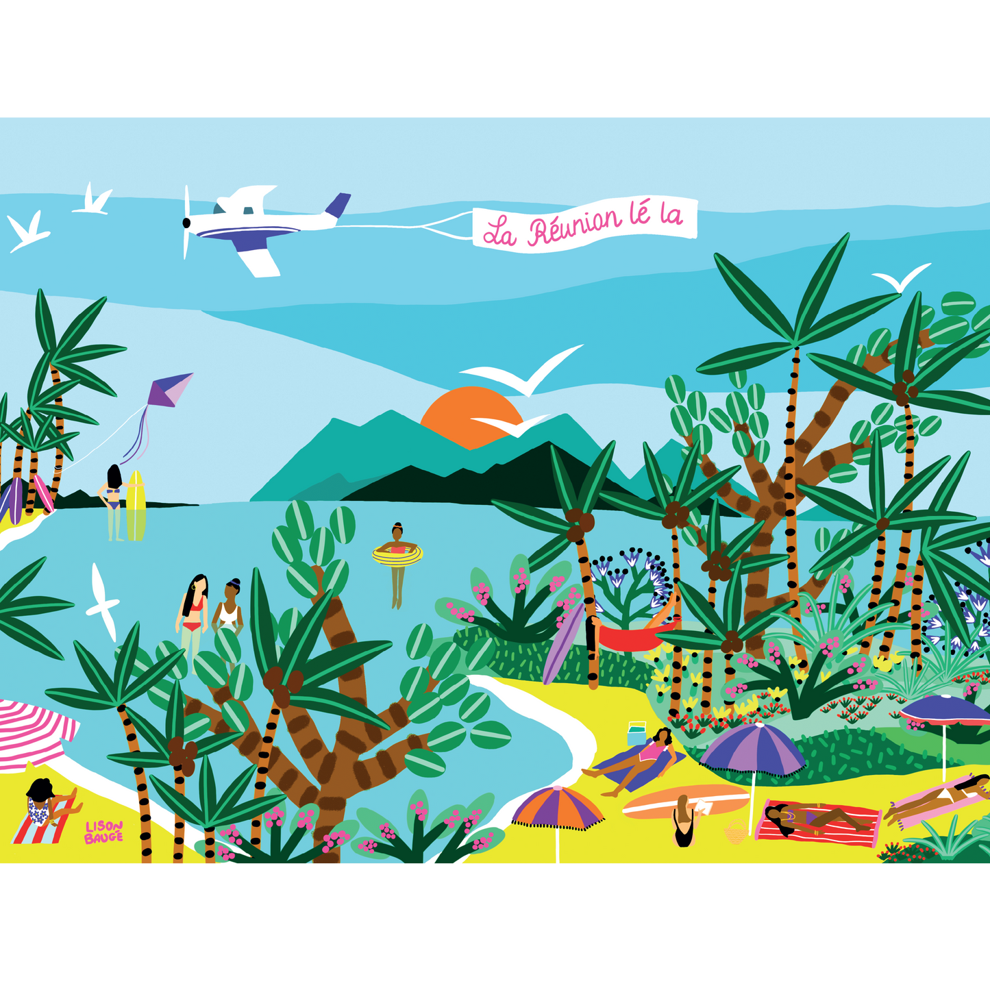 puzzle lison baugé la réunion illustration
