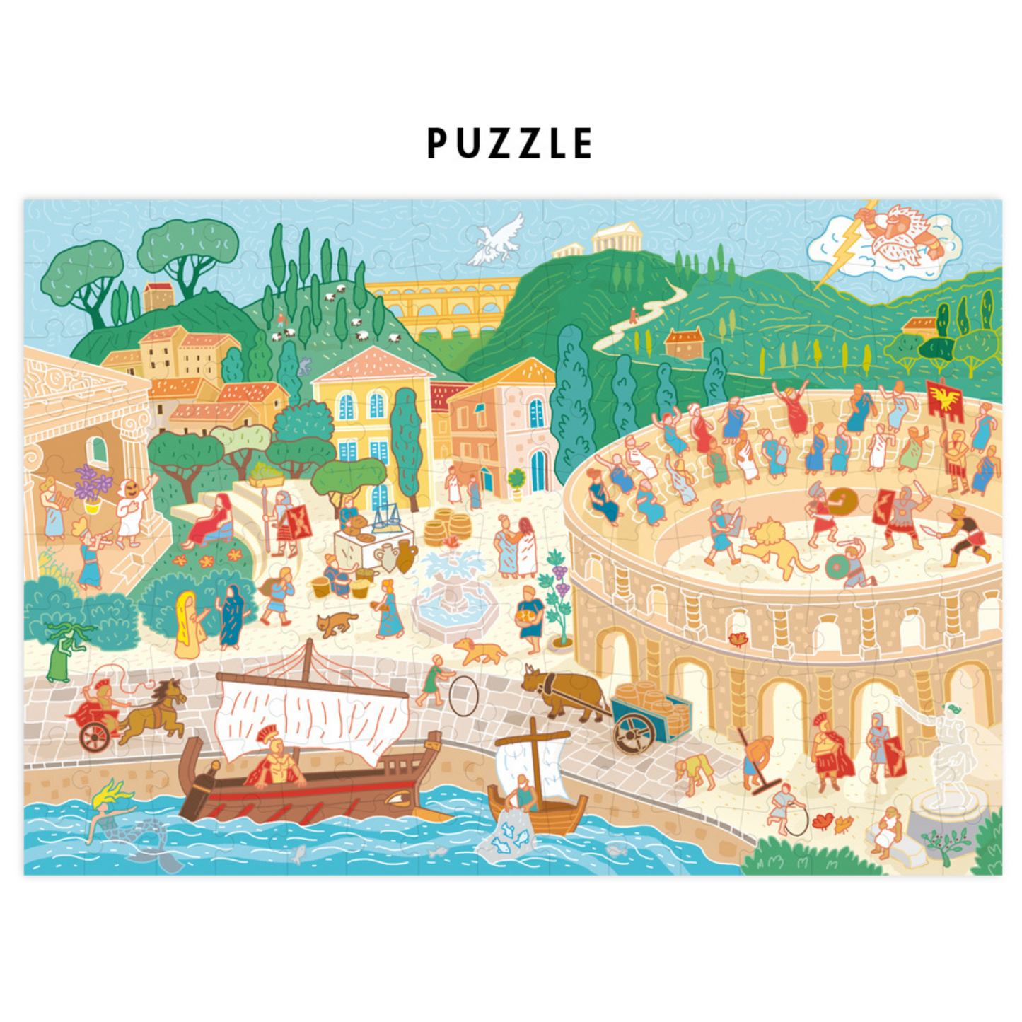 Puzzle éducatif Antiquité Pirouette cacahouète