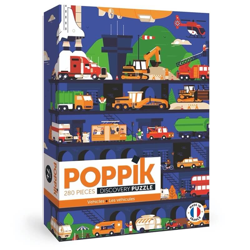 Puzzle enfant Véhicules POPPIK