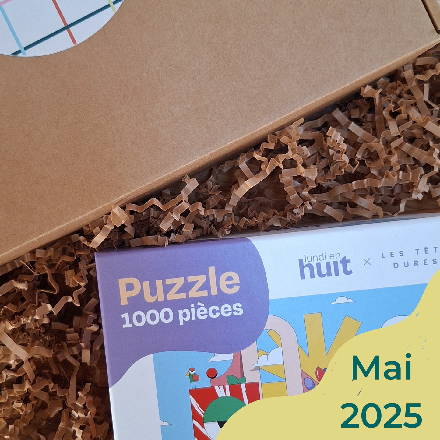 abonnement box puzzle pièce rapportée idée cadeau lundi en huit