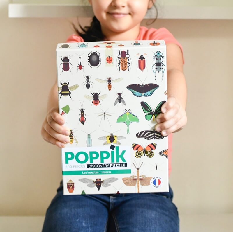POPPIK Puzzle éducatif enfant affiche Les insectes