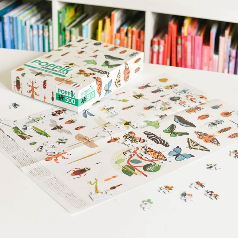 Puzzle 500 pièces éducatif Les insectes POPPIK
