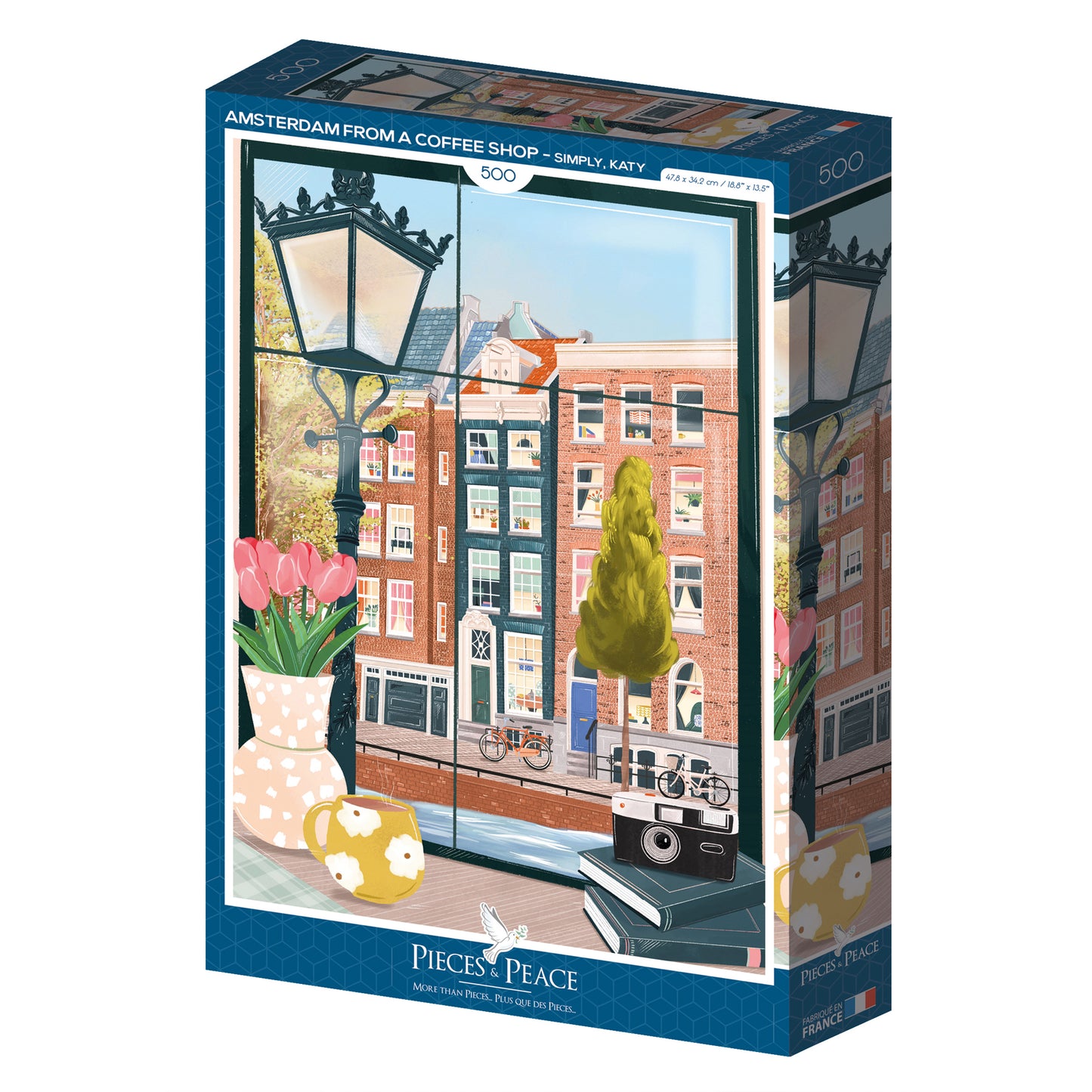 puzzle amsterdam from a coffee shop