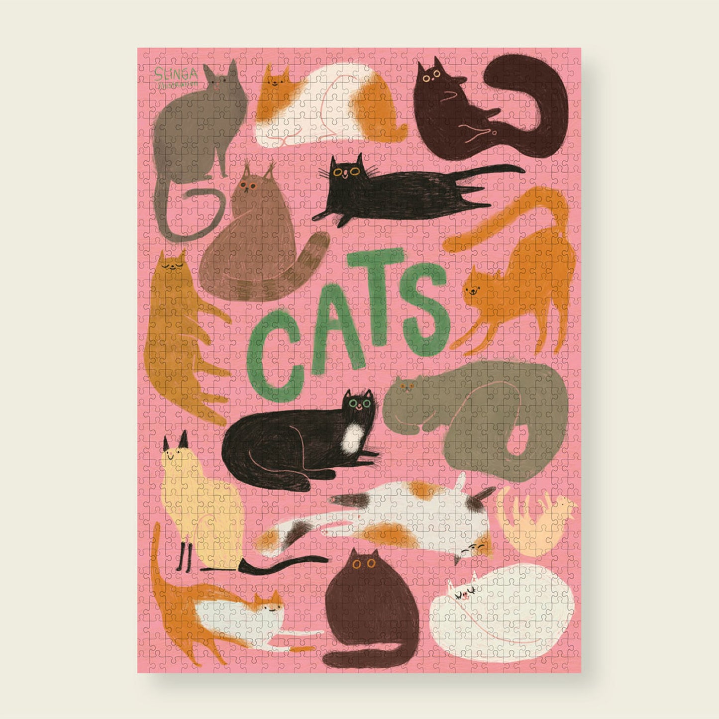 Puzzle Cats Wonderpieces slinga 1000 pièces