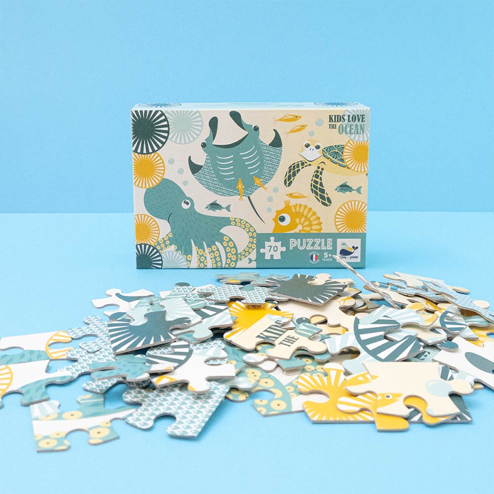 puzzle enfant coq en pate ocean