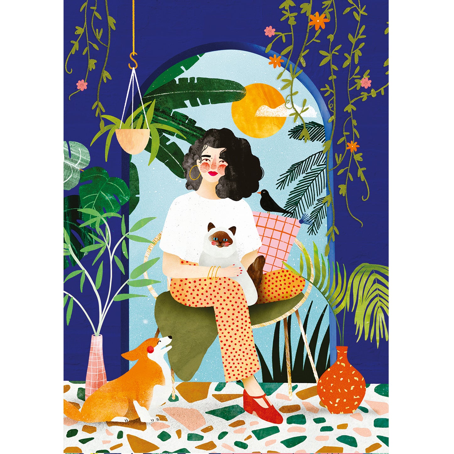 puzzle blue garden laura lhuillier