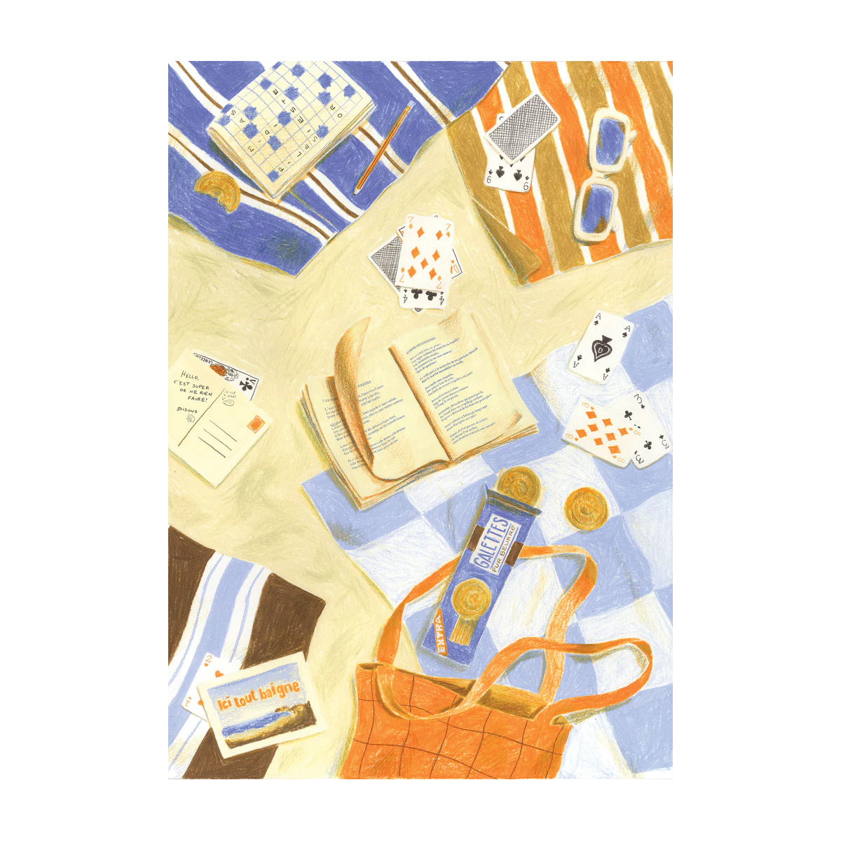 jour férié puzzle du sable entre les pages