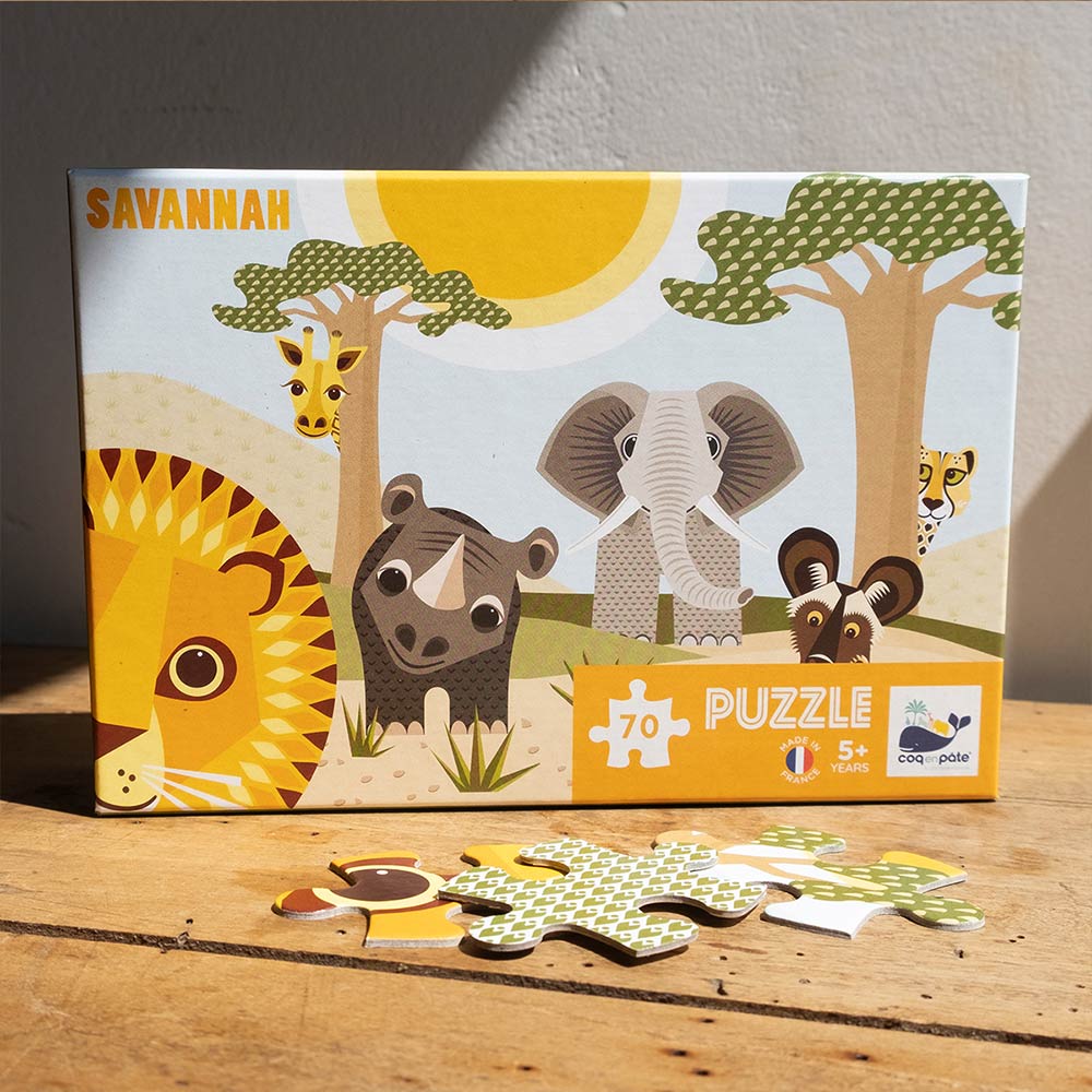 puzzle enfant savane