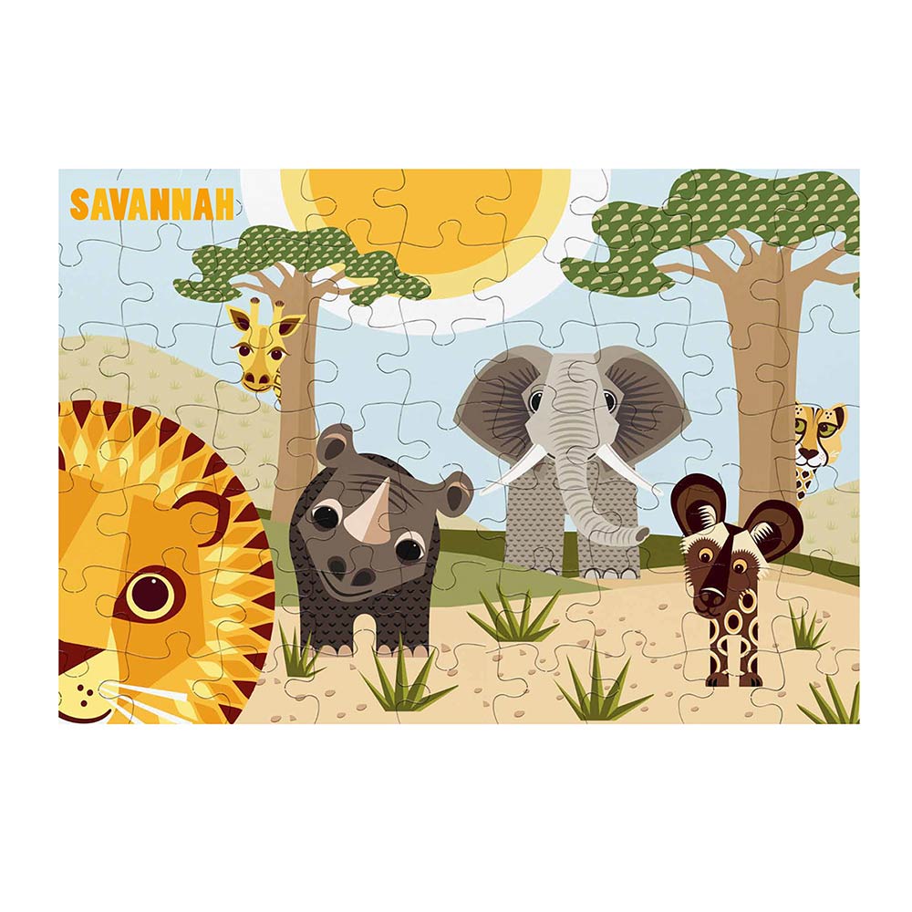 coq en pate puzzle savane