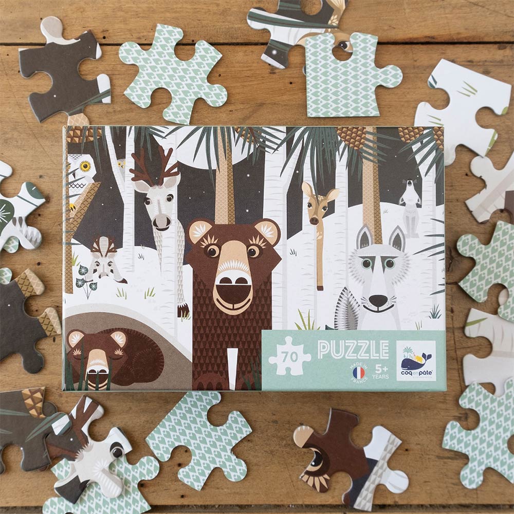 puzzle coq en pate winter wildlife