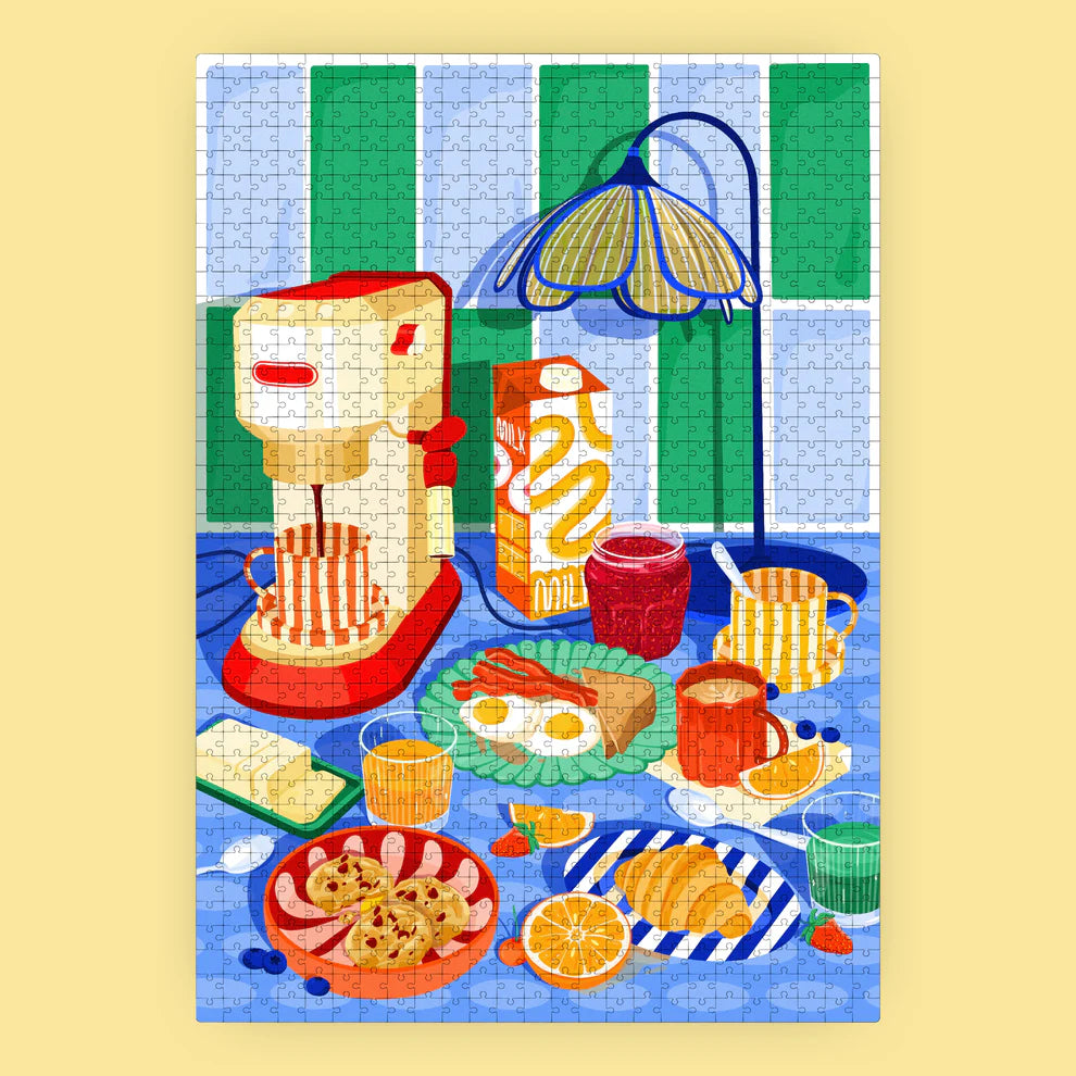 puzzle 1000 pièces breakfast lozo das puzzle kollektiv food brunch