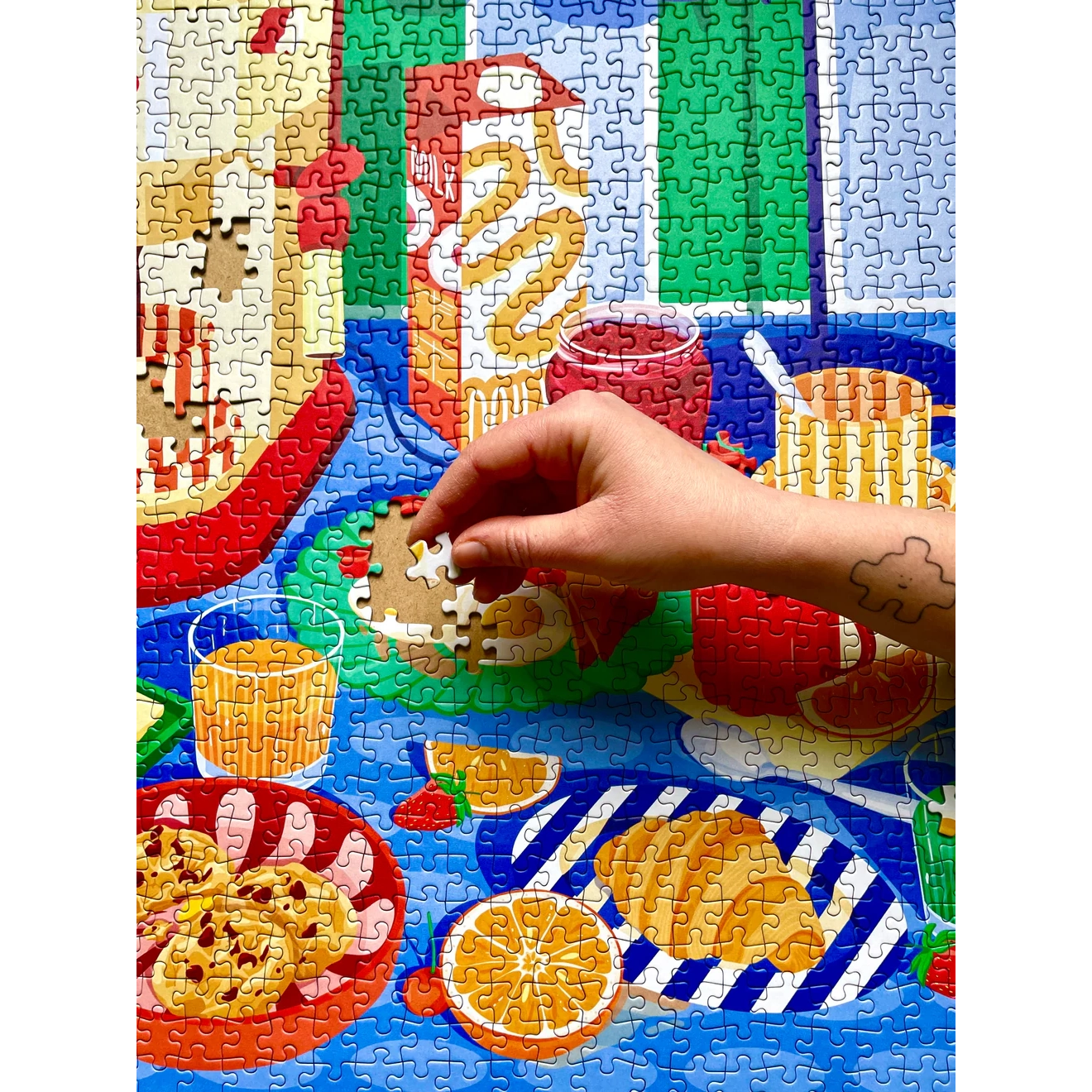 puzzle 1000 pièces breakfast illustratrice lozo das puzzle kollektiv food brunch