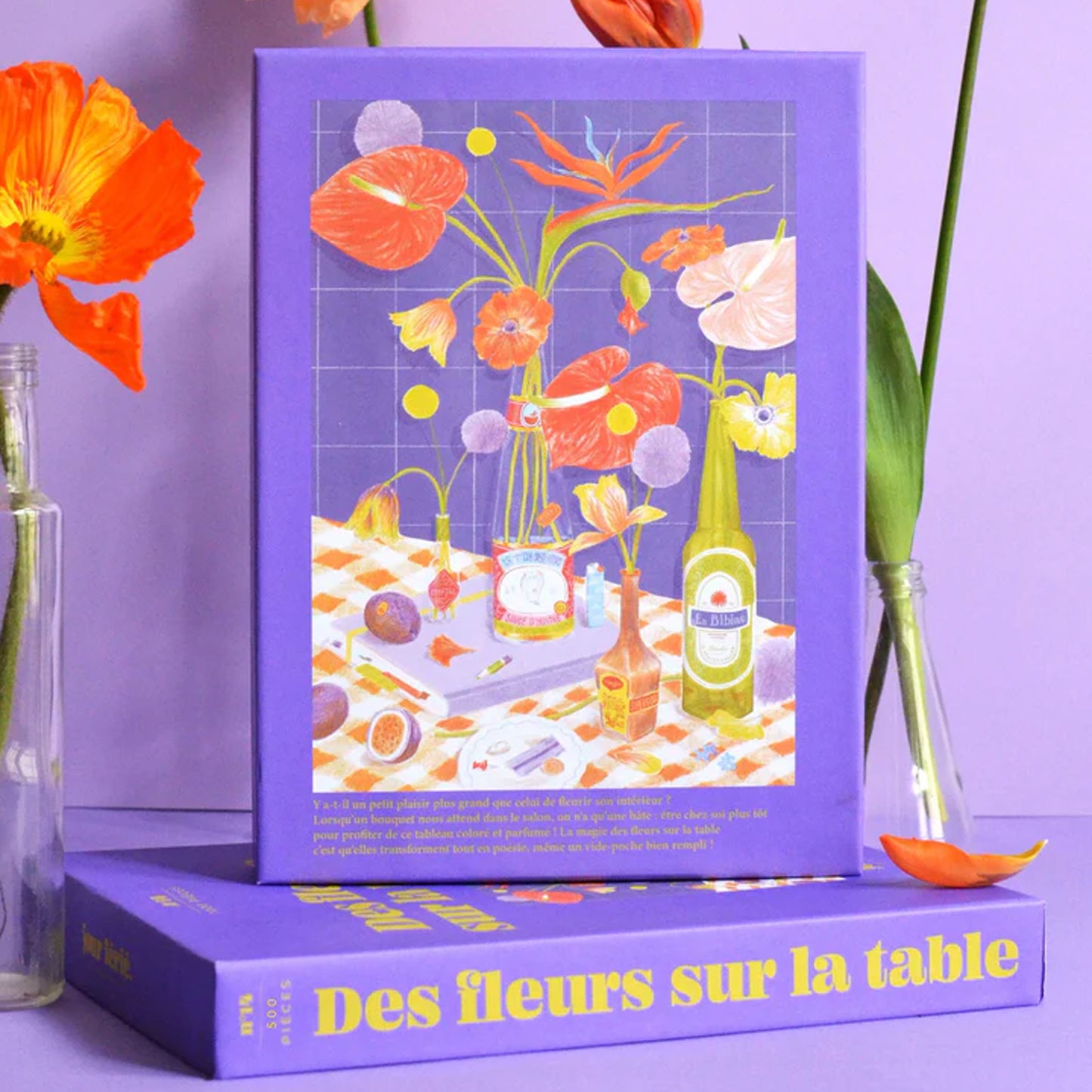 Puzzle 500 pièces Des fleurs sur la table
