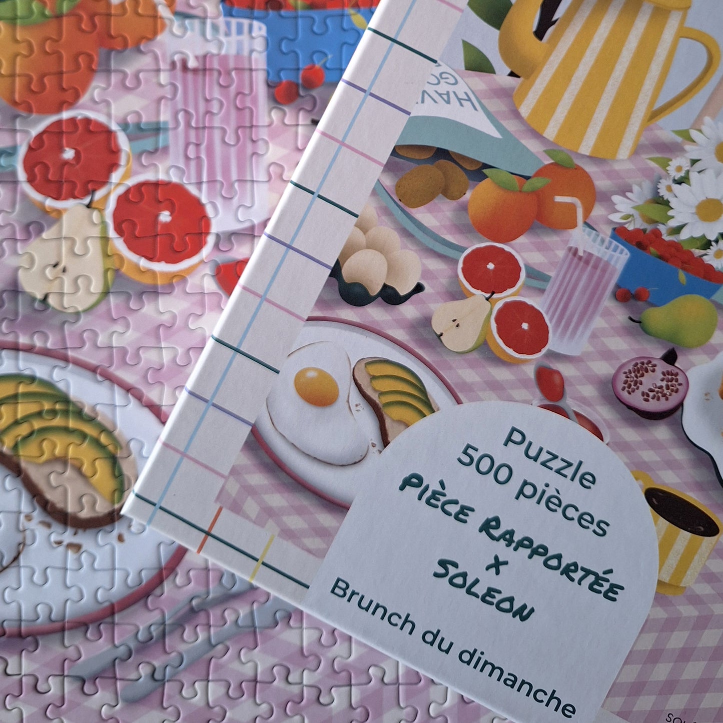 puzzle 500 pièces soléon pièce rapportée brunch du dimanche