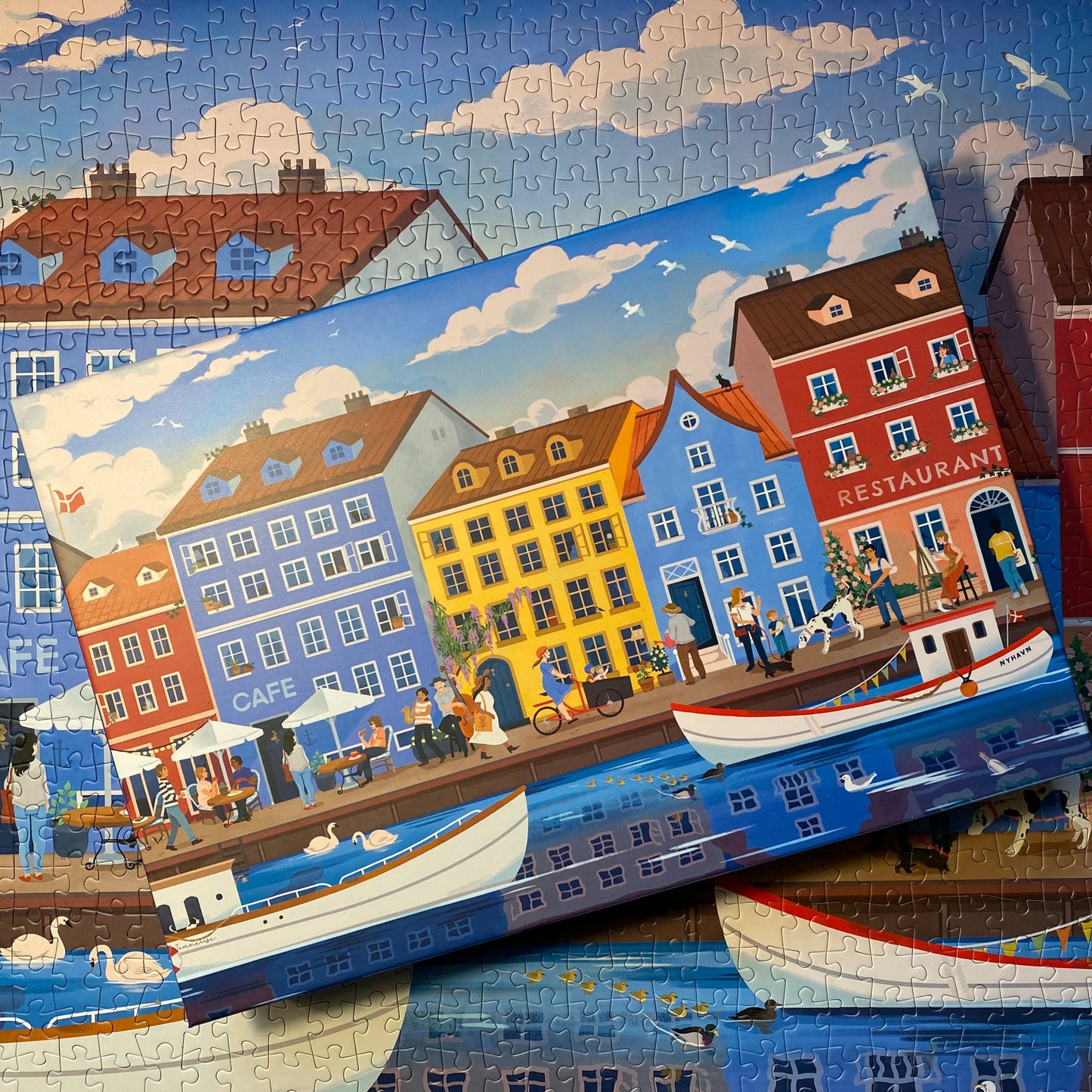 puzzle Nyhavn copenhague Penny puzzle Nicolle Lalonde 1000 pièces
