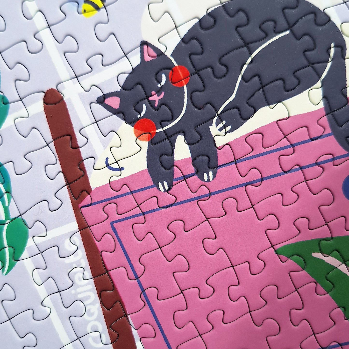 puzzle coquiette la serre aux chats 1000 pièces plante pièce rapportée