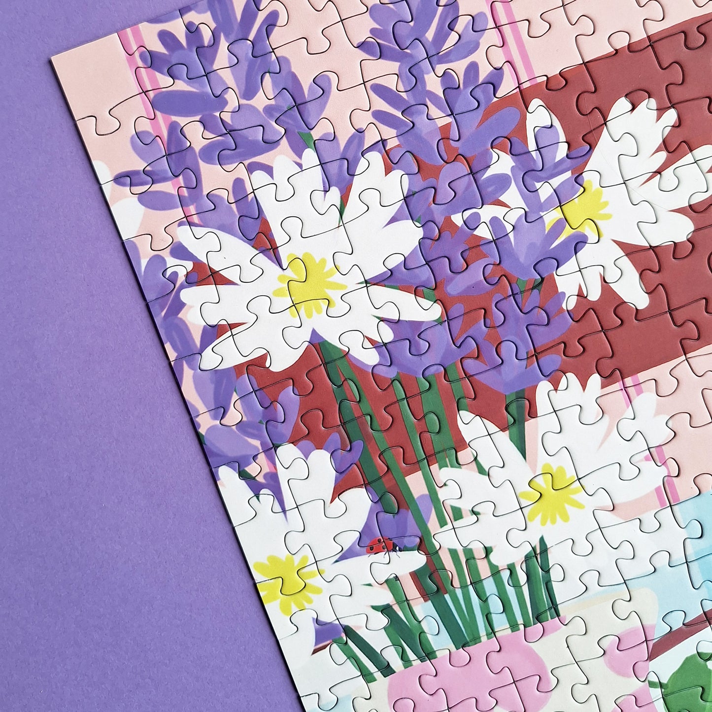 puzzle taxi brousse 1000 pièces tapas y amigos pièce rapportée insecte coccinelle fleur