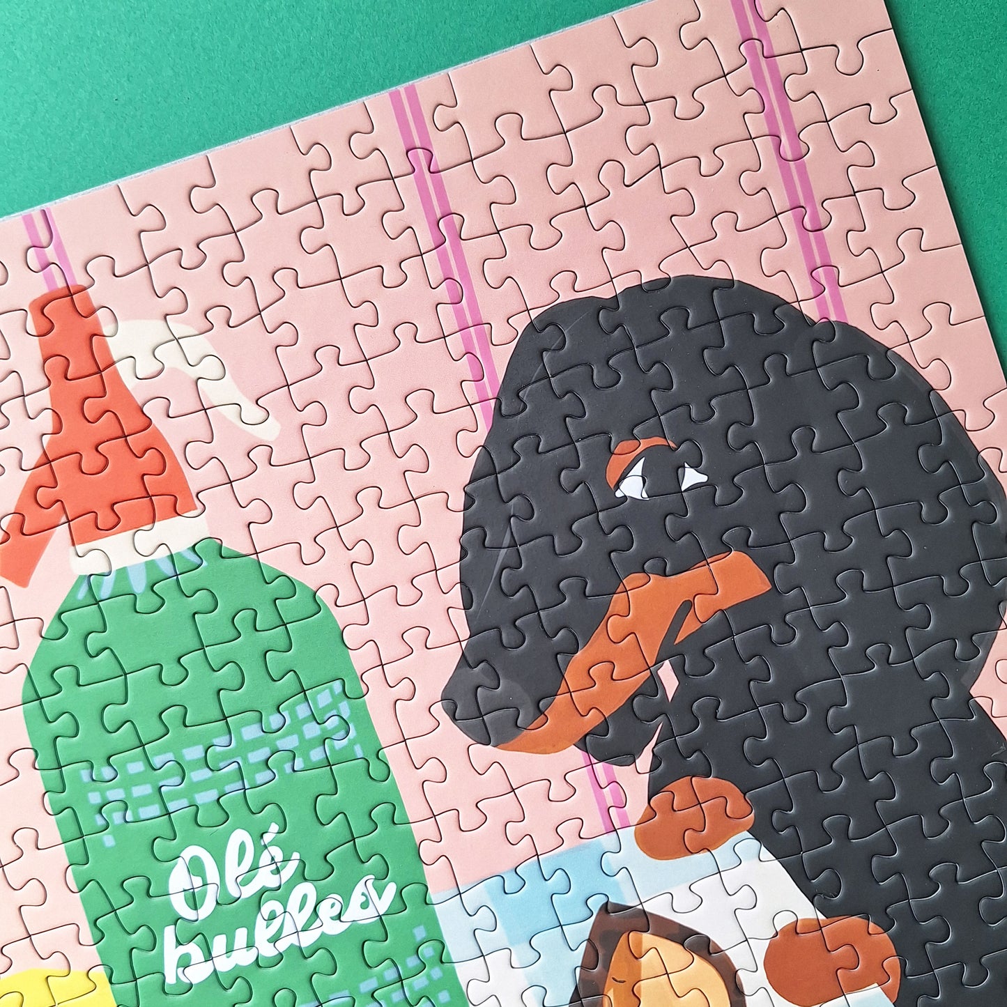 puzzle taxi brousse 1000 pièces tapas y amigos pièce rapportée teckel chien