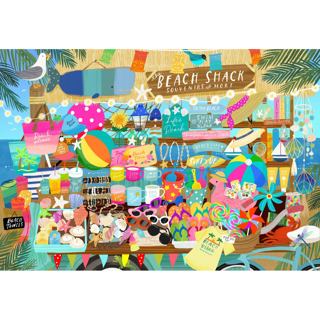 puzzle boutique souvenir plage piece and peace cynthia frenette 1000 pièces made in france