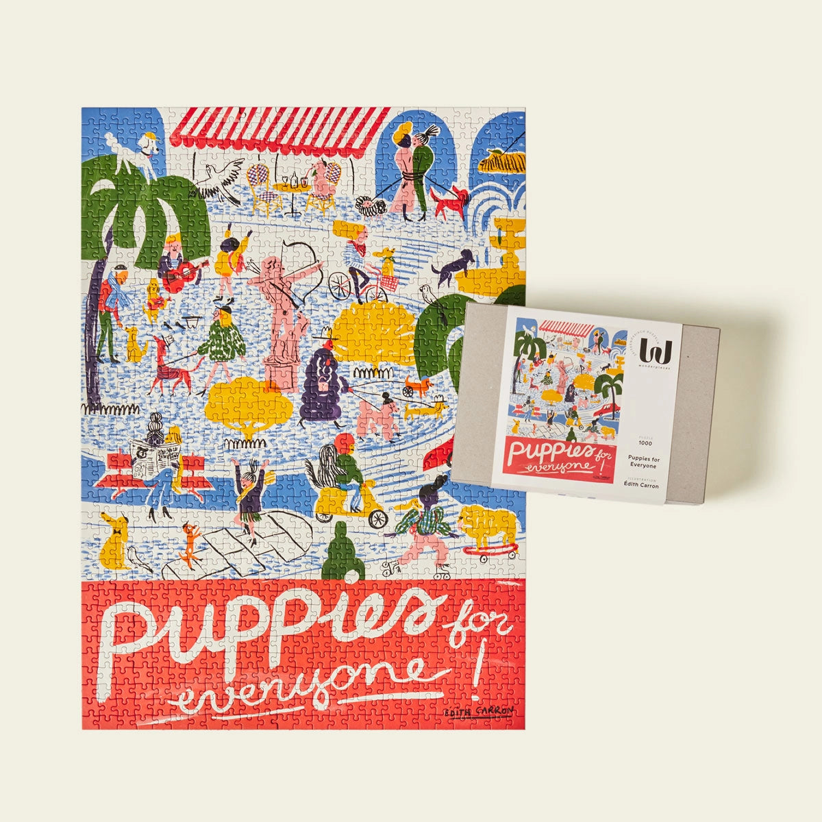 Puzzle 1000 pièces Puppies for everyone