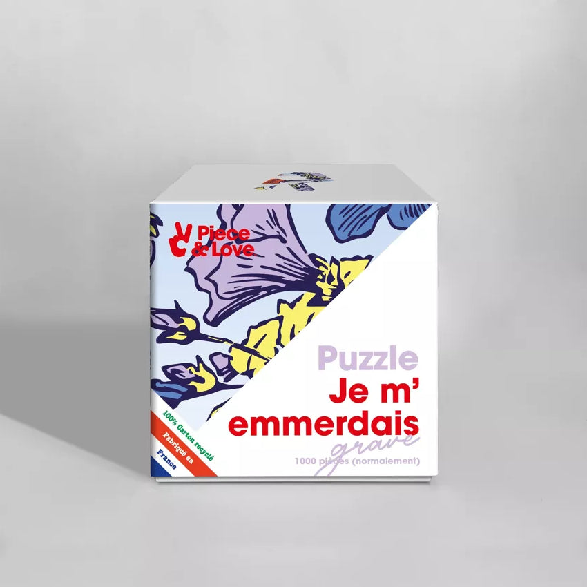 puzzle je m'emmerdais piece and love 1000 pieces original made in france