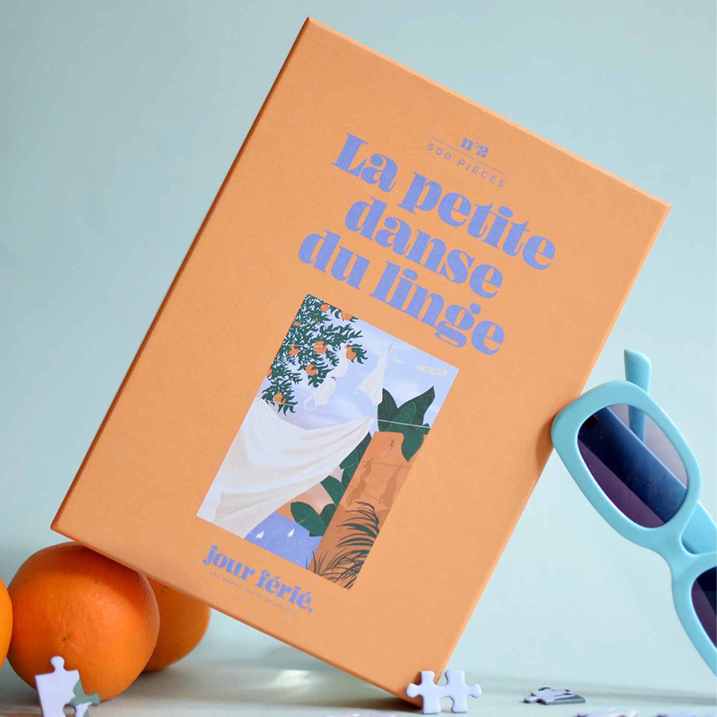 puzzle la petite danse du linge jour férié 500 pièces