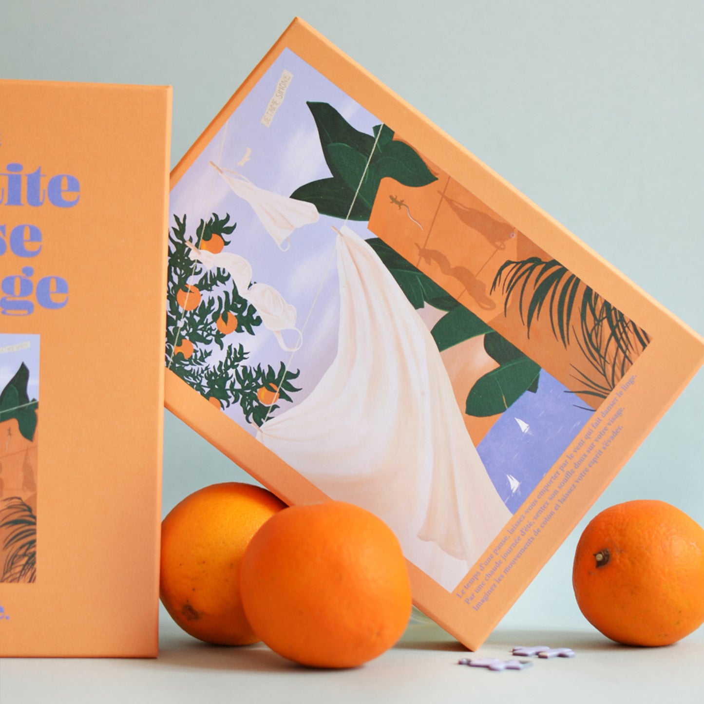 puzzle la petite danse du linge jour férié 500 pièces été