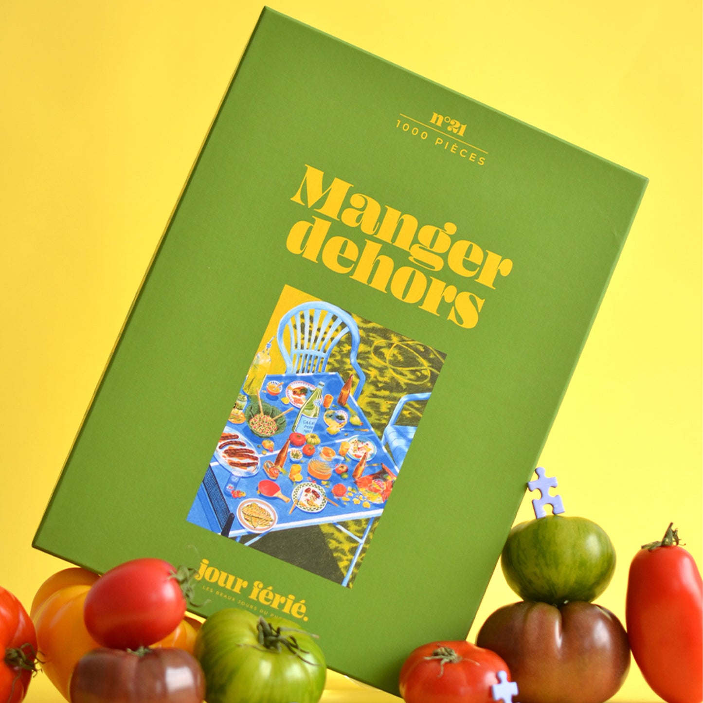 puzzle manger dehors jour férié 1000 pièces ping pong barbecue chipo merguez