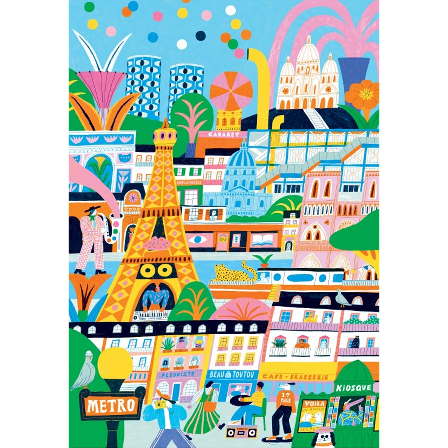 Puzzle 1000 pièces Paris est magique