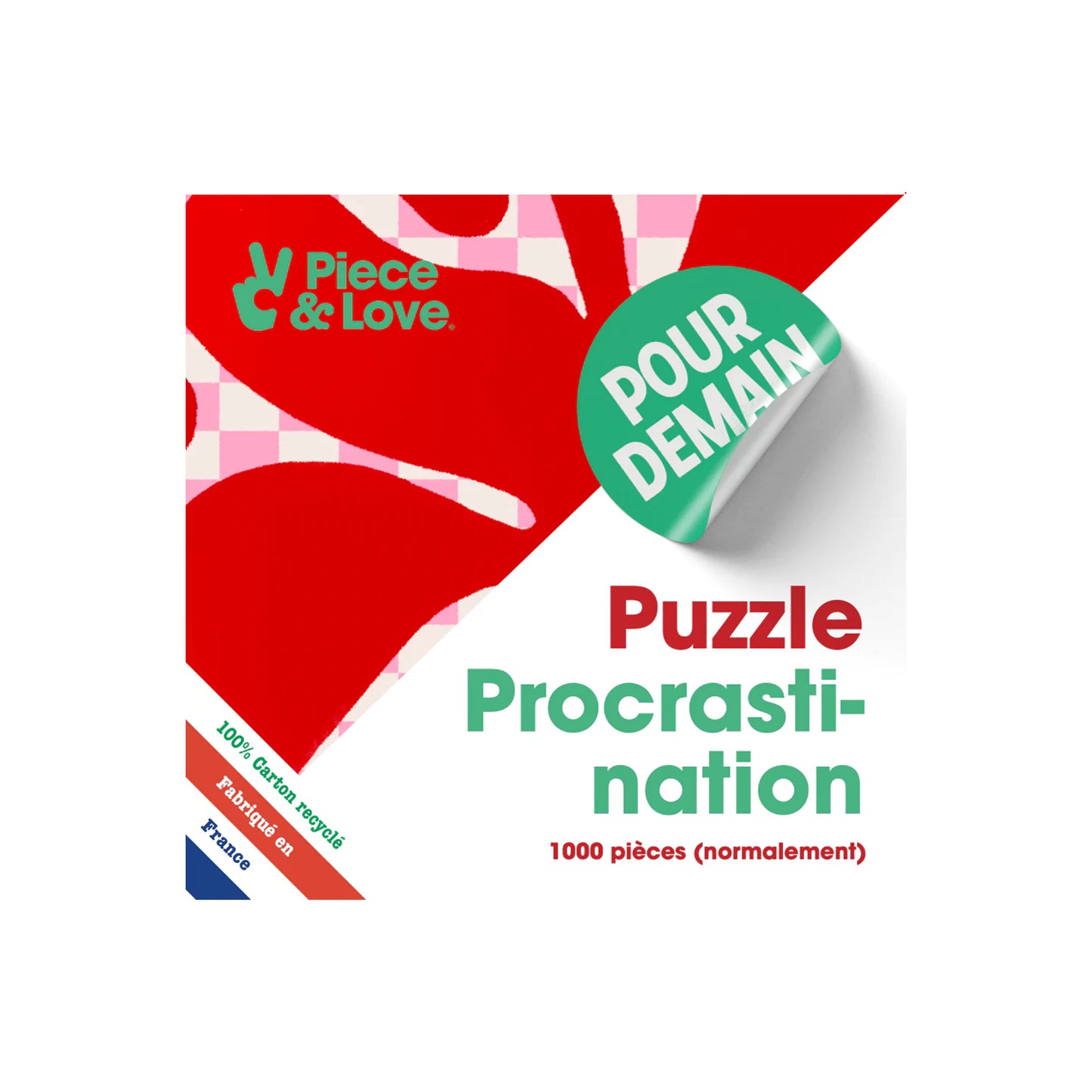 puzzle procrastination 1000 pièces piece and love productivité flemme puzzle ado humour difficile