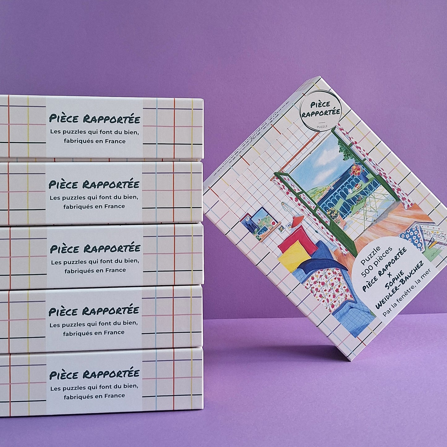 puzzle sophie wb weidler bauchez par la fenêtre la mer pièce rapportée 500 pièces original artiste