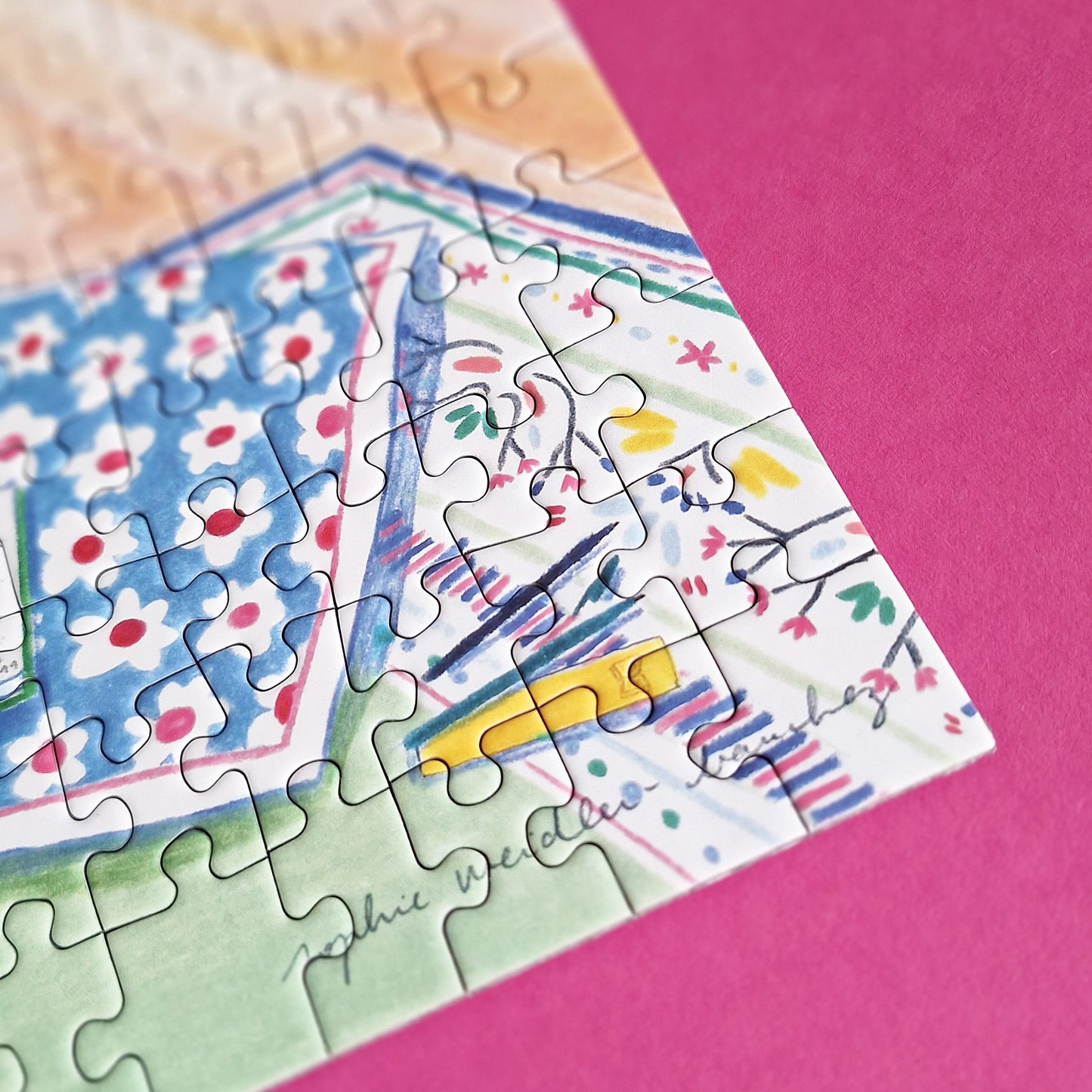 puzzle sophie wb weidler bauchez par la fenêtre la mer pièce rapportée 500 pièces artiste illustratrice