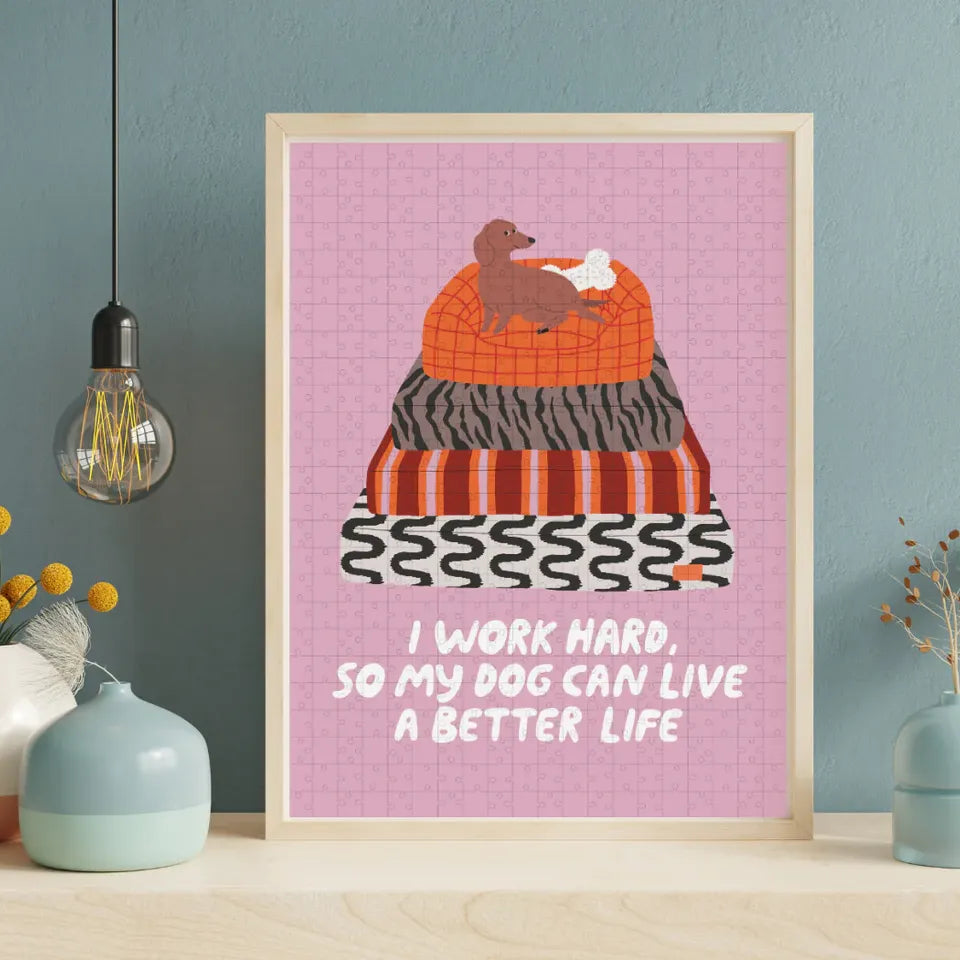 puzzle typealive better life dogs 500 pièces chien dog artstudio design