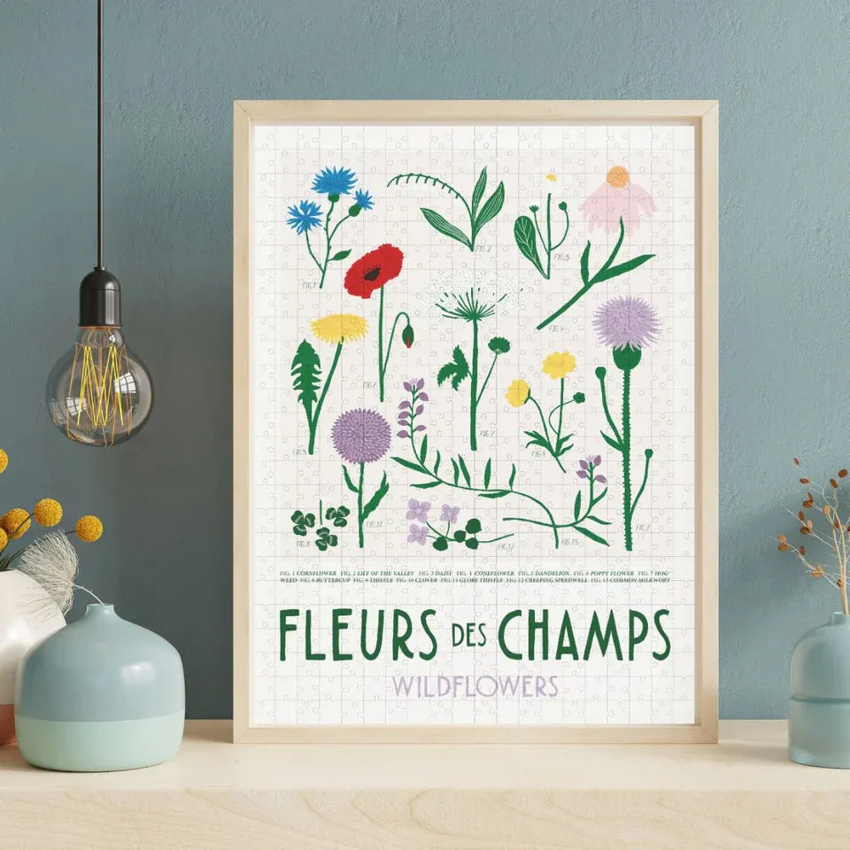 puzzle typealive wildflowers fleurs des champs 500 pièces artdesign