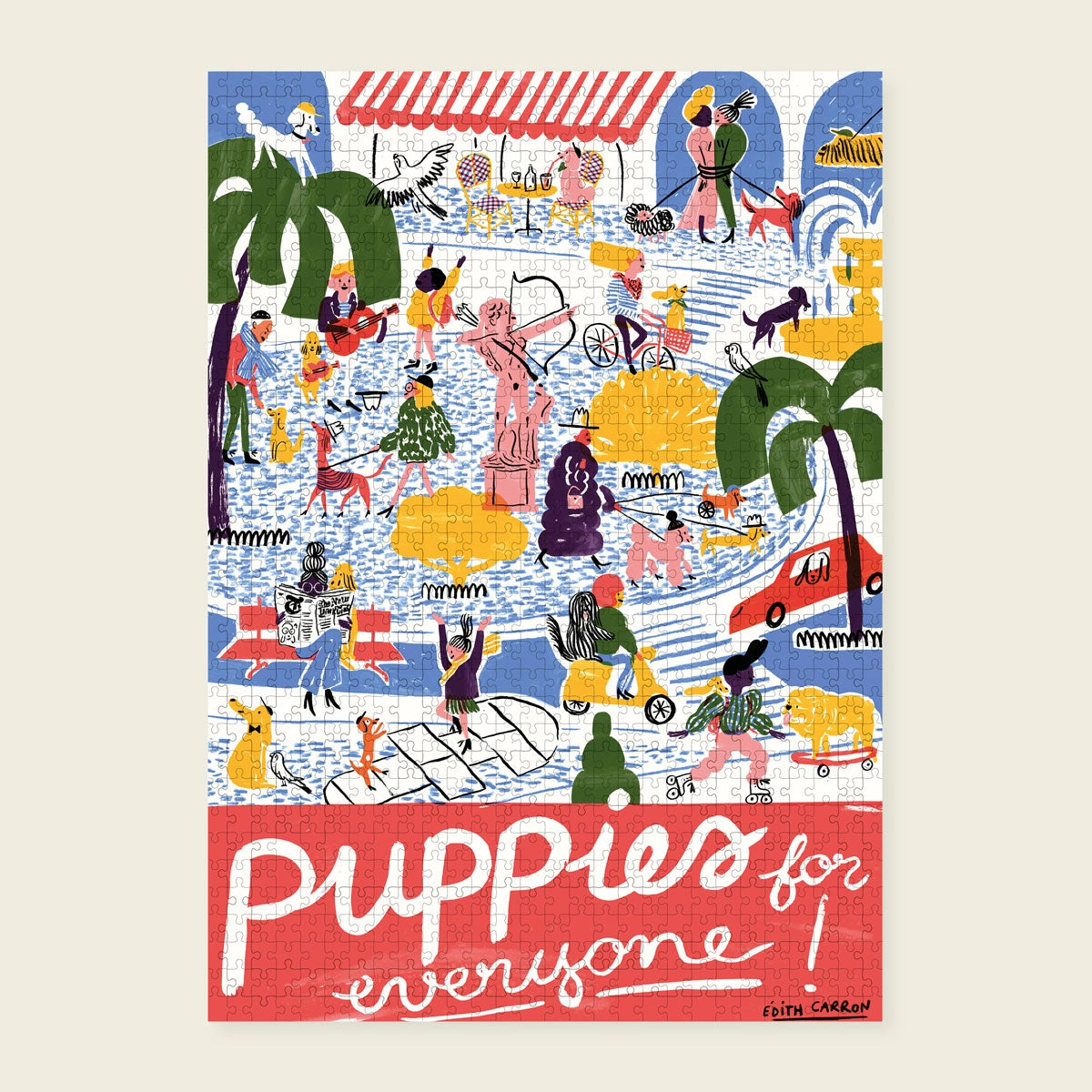 Puzzle 1000 pièces Puppies for everyone