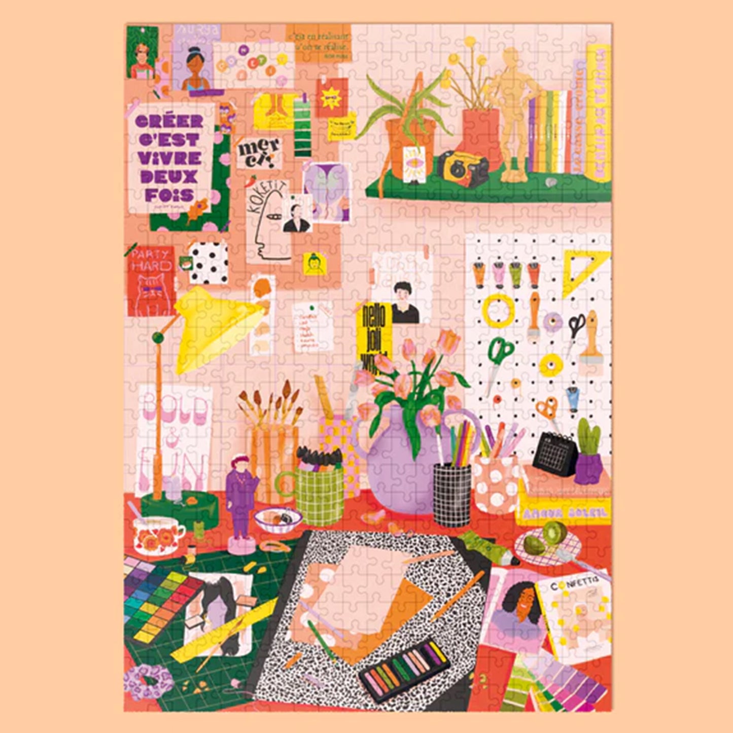 Puzzle Du feutre sur les mains - Jour férié x Les confettis Jour férié