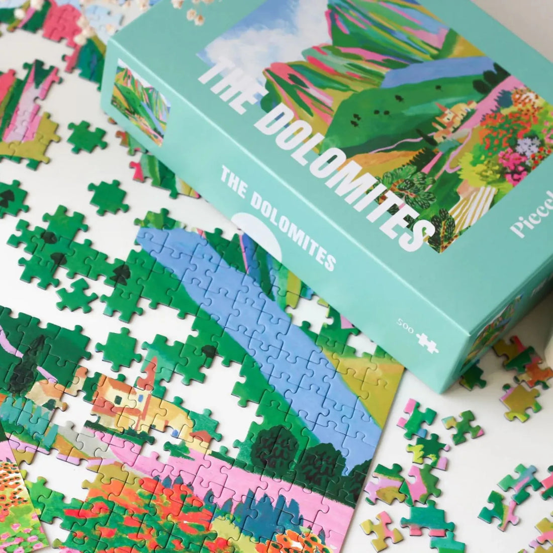 puzzle the dolomites piecely 500 pièces voyage