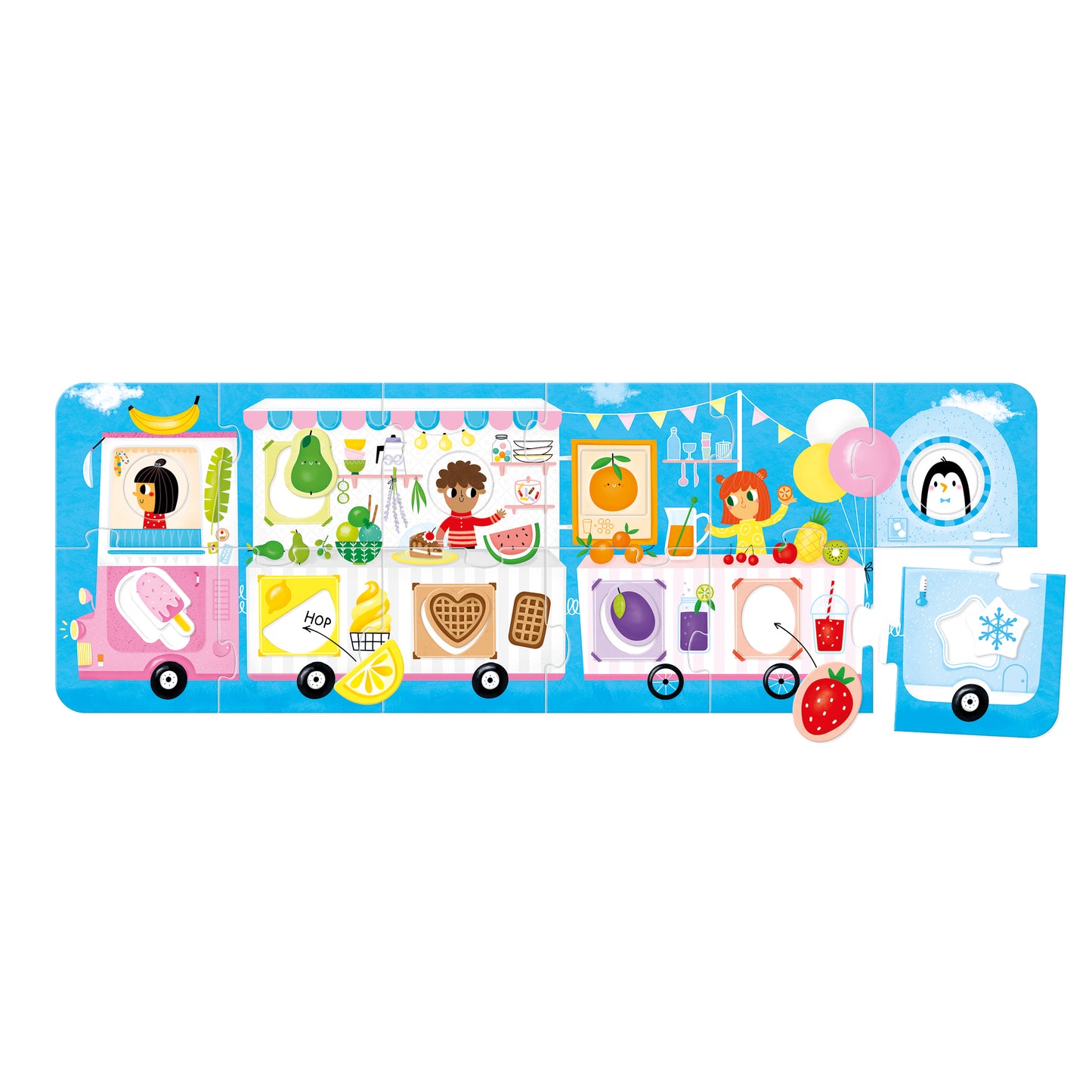 Puzzle enfant Food truck Banana Panda