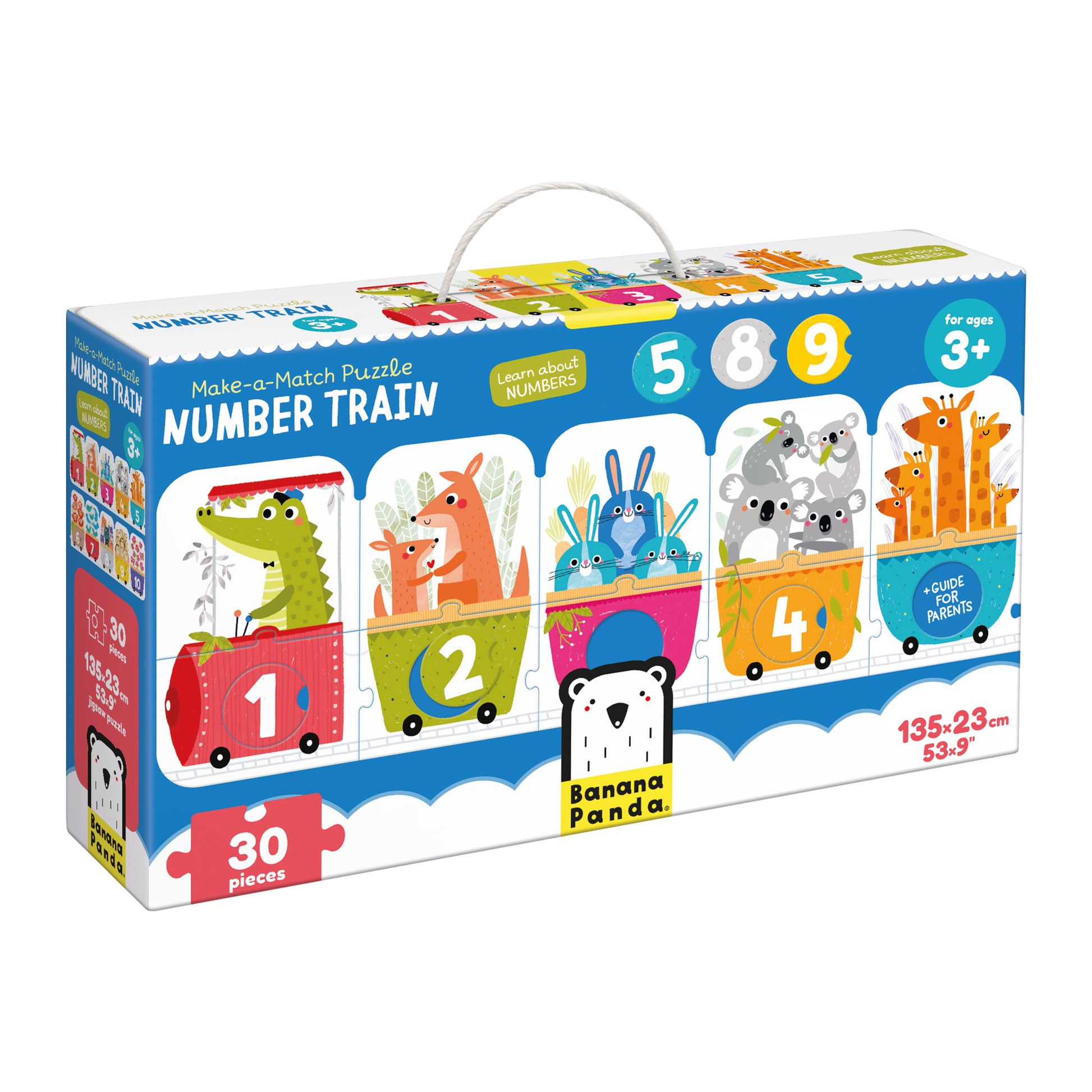 Puzzle Train des chiffres Banana Panda