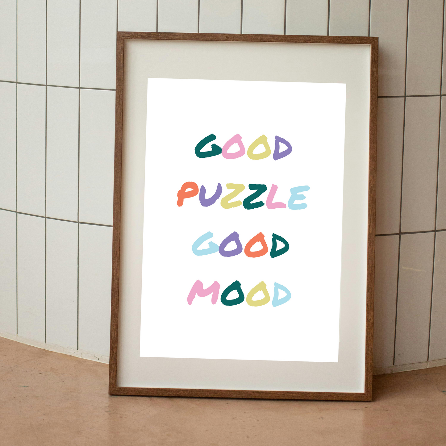 Affiche A4 Good puzzle good mood