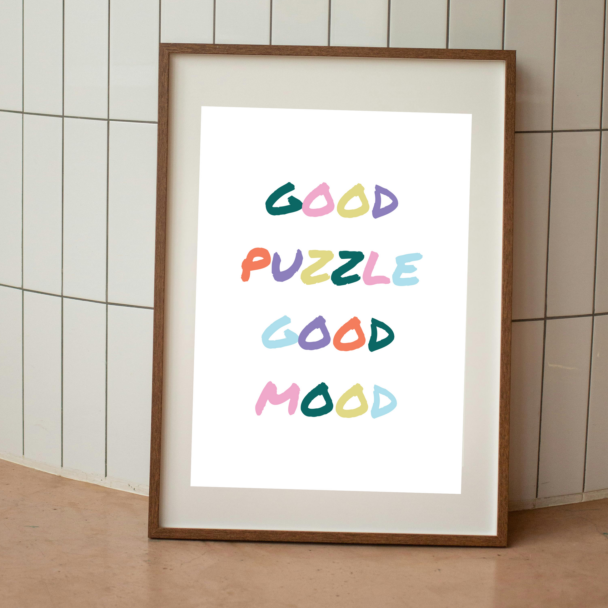 Affiche A4 Good puzzle good mood