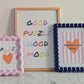 Affiche A4 Good puzzle good mood pièce rapportée
