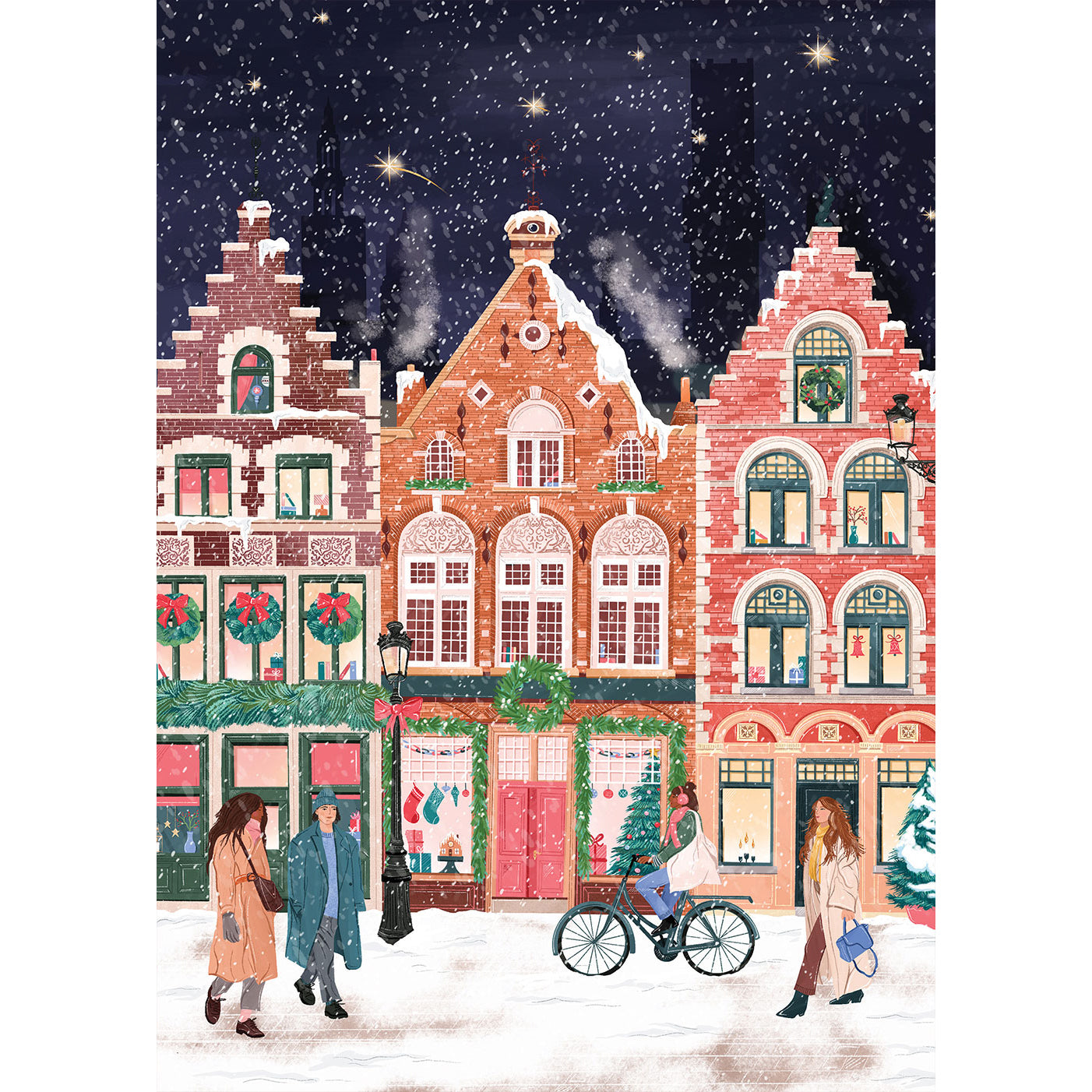 Puzzle 1000 pièces Bruges at Christmas simply katy