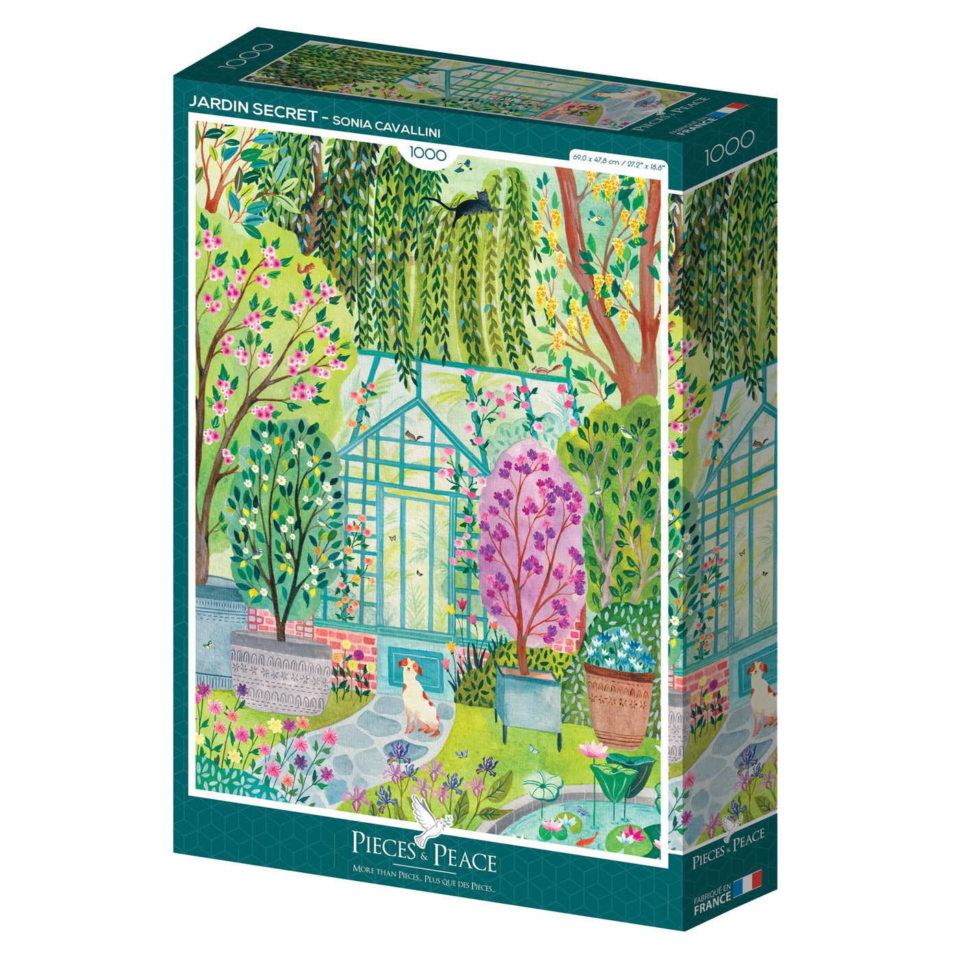 Puzzle Jardin secret Pieces & Peace 1000 pièces