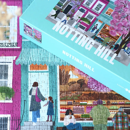 Puzzle 1000 pièces Notting hill Londres Piecely Rachel Victoria Hillis london