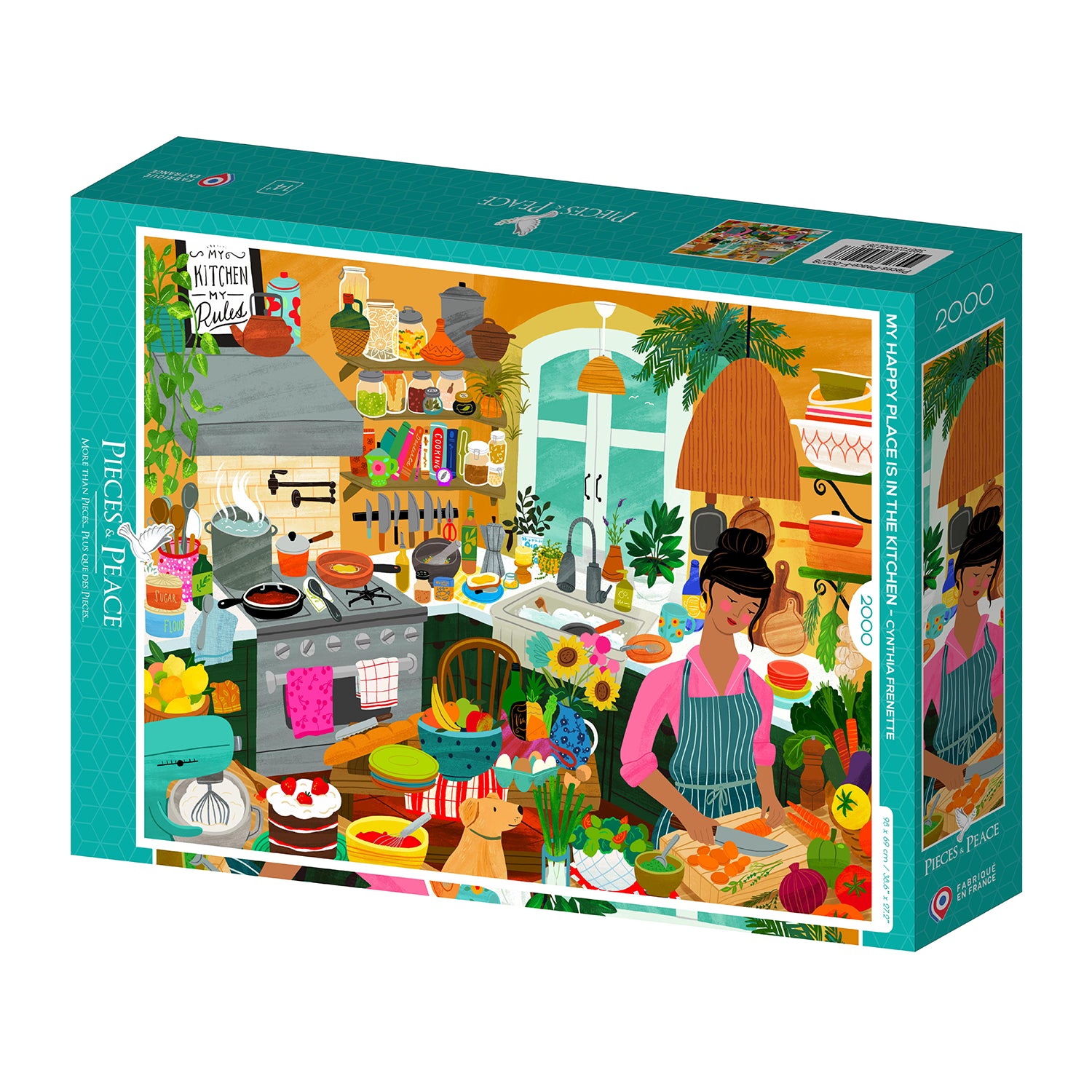 Puzzle Mon lieu préféré La cuisine Pieces and Peace happy place kitchen Cynthia Frenette